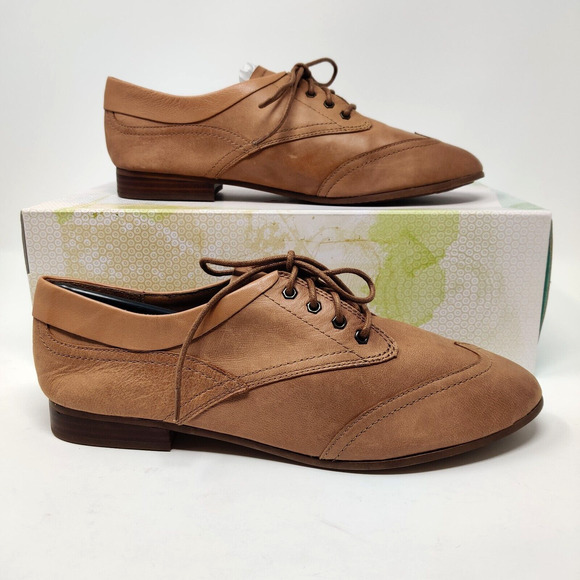 Juil 8634 Kama Womens Wingtip Oxford Shoes US 11 Camel Brown Soft Comfort NIB - Picture 7 of 16